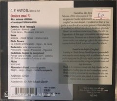 G.F.Haendel Ombra Mai Fü CD