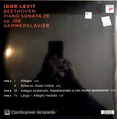 Igor Levit Beethoven Piano Sonata 29 LP
