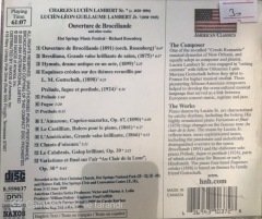 American Classics Ouverture de Broceliande And Other Works CD
