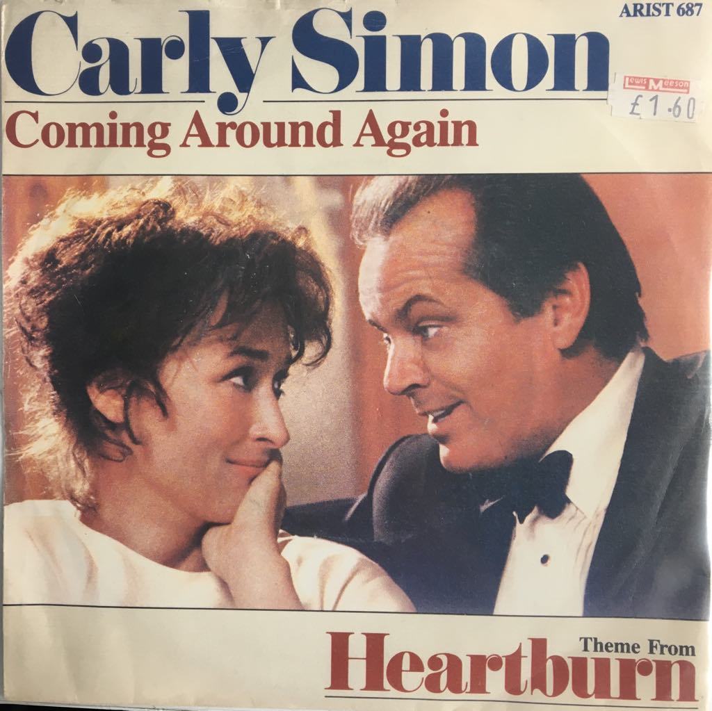 Carly Simon Coming Around Again 45 lik