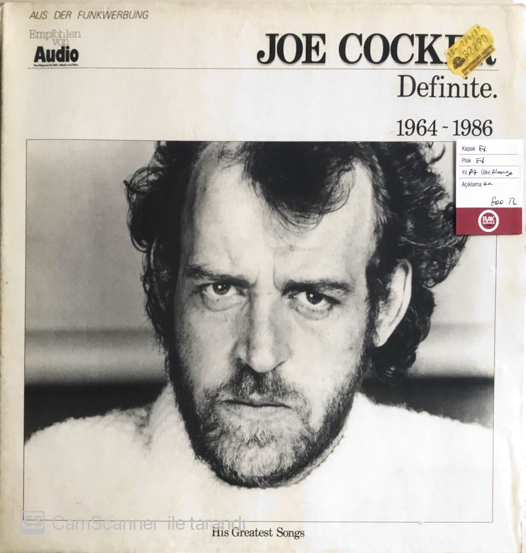 Joe Cocker - Definite 1964-1986 LP