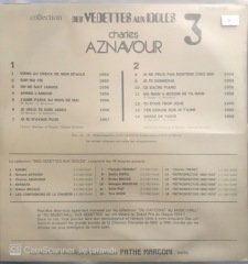 Charles Aznavour Des Vedettes Aux Idoles LP