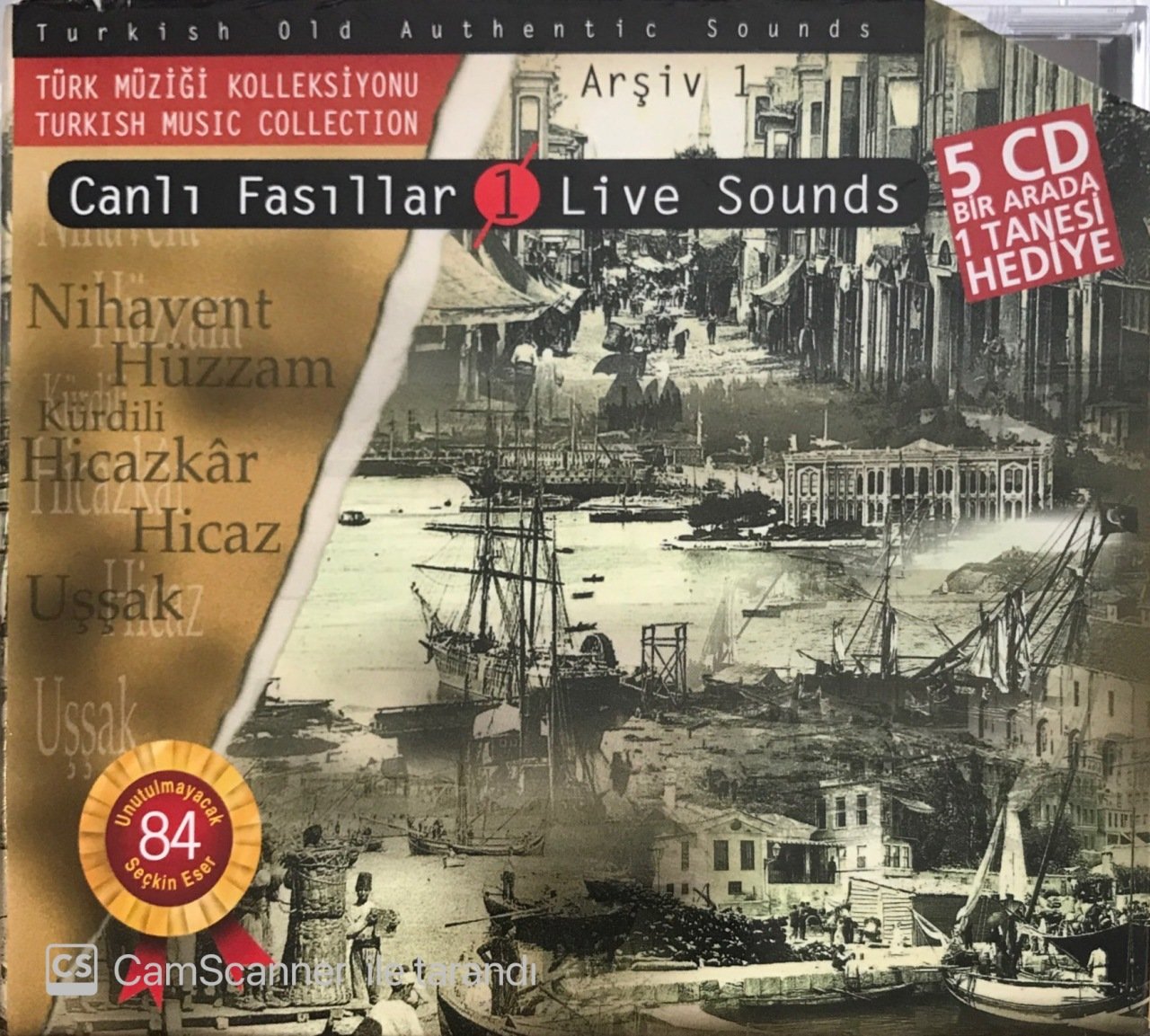 Türk Müziği Koleksiyonu Canlı Fasıllar 1 Live Sounds 5 CD