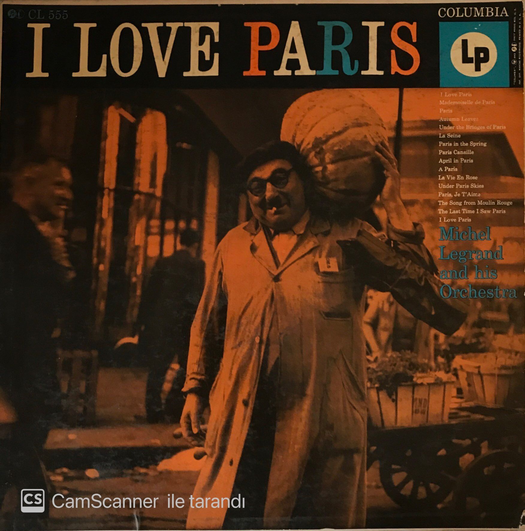 Michel Legrand And His Orchestra - I Love Paris LP