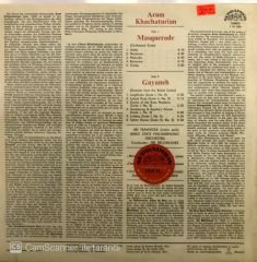 Aram Khachaturian Masquerade Gayaneh LP