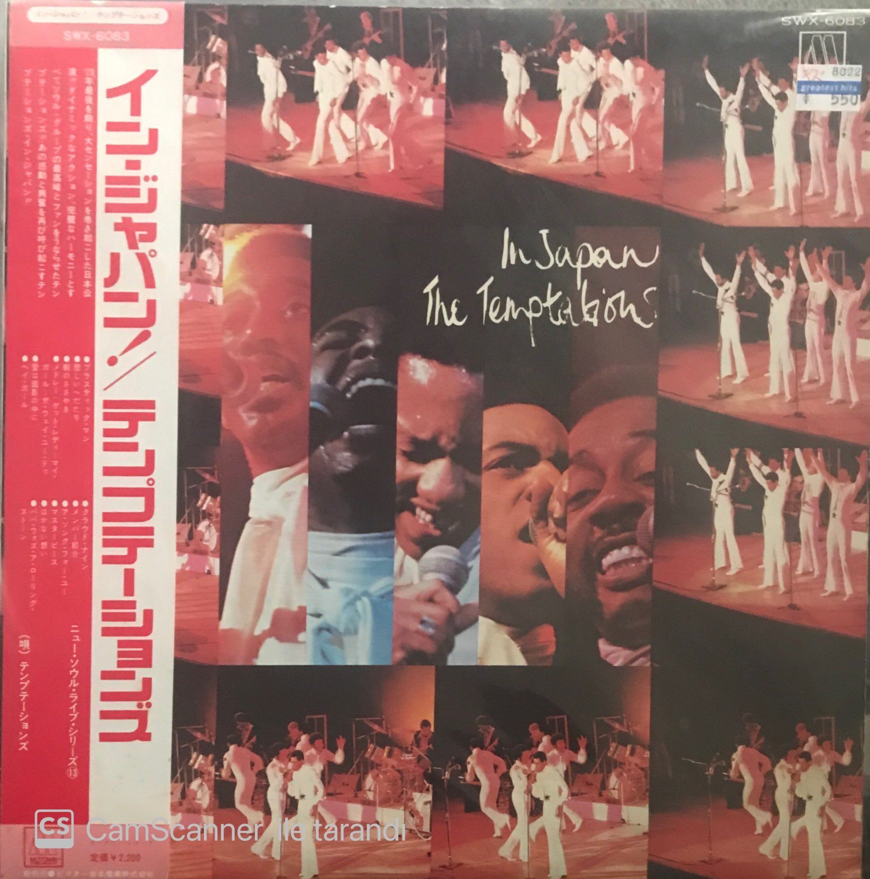 The Temptations In Japan Japon Baskı LP