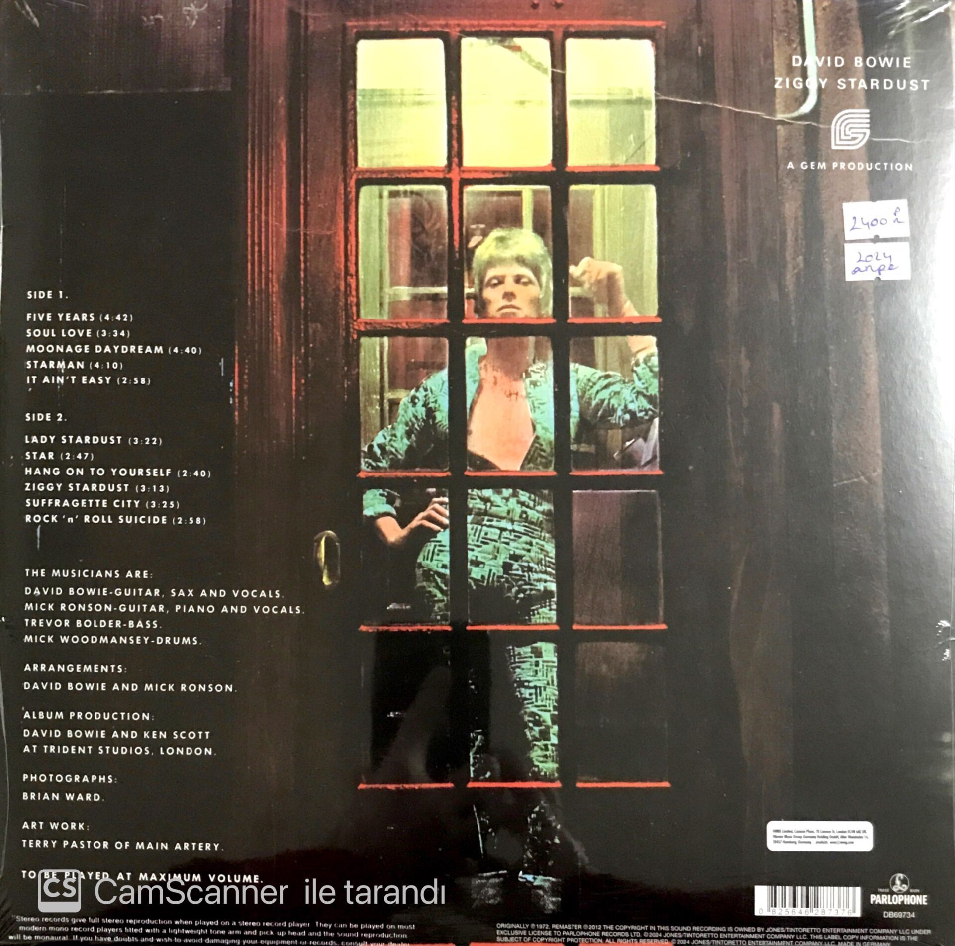 David Bowie The Rise and Fall of Ziggy Stardust LP Plak Satın Al