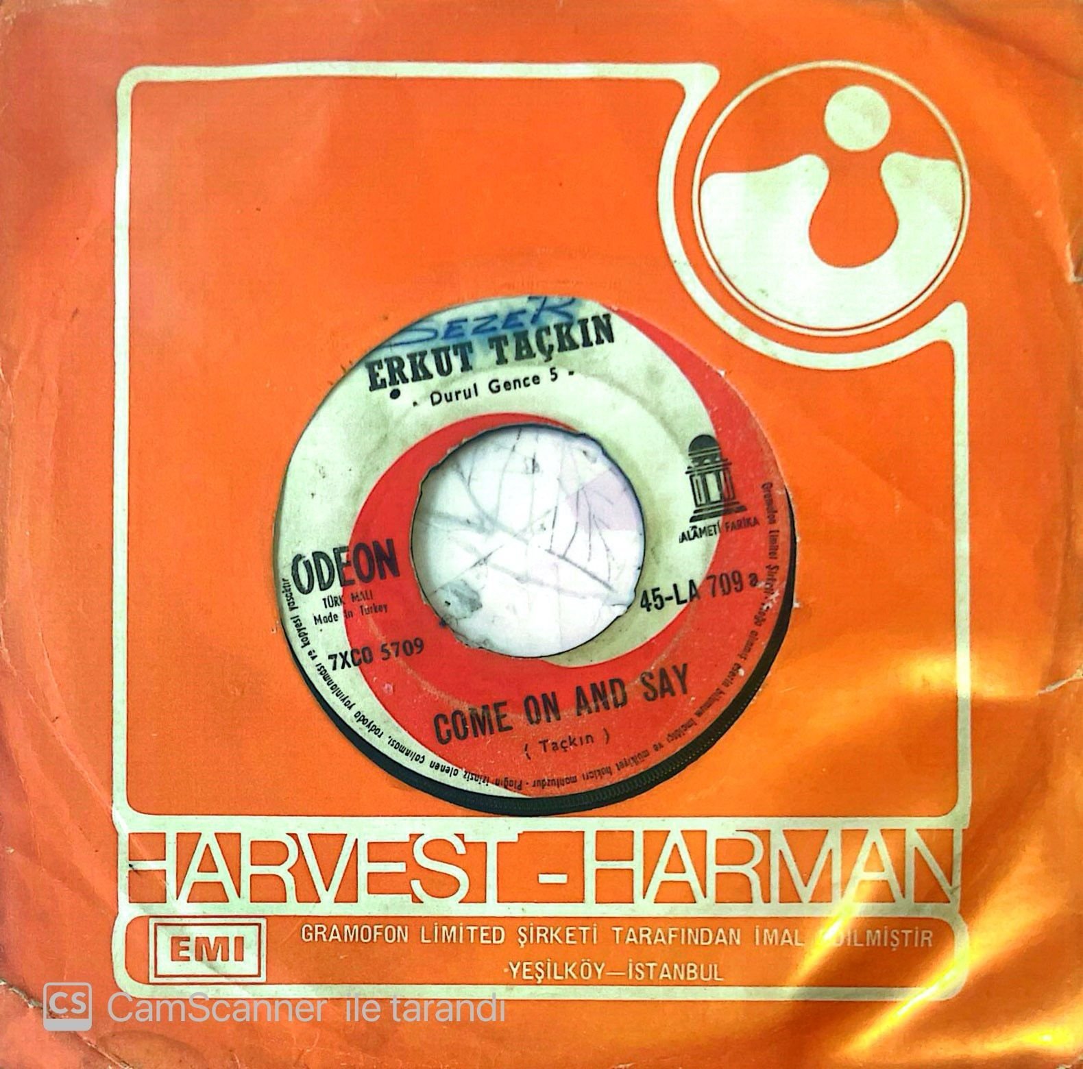 Erkut Taçkın - Come On And Say 45lik