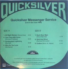 Quicksilver - Messenger Service LP (Unofficial)