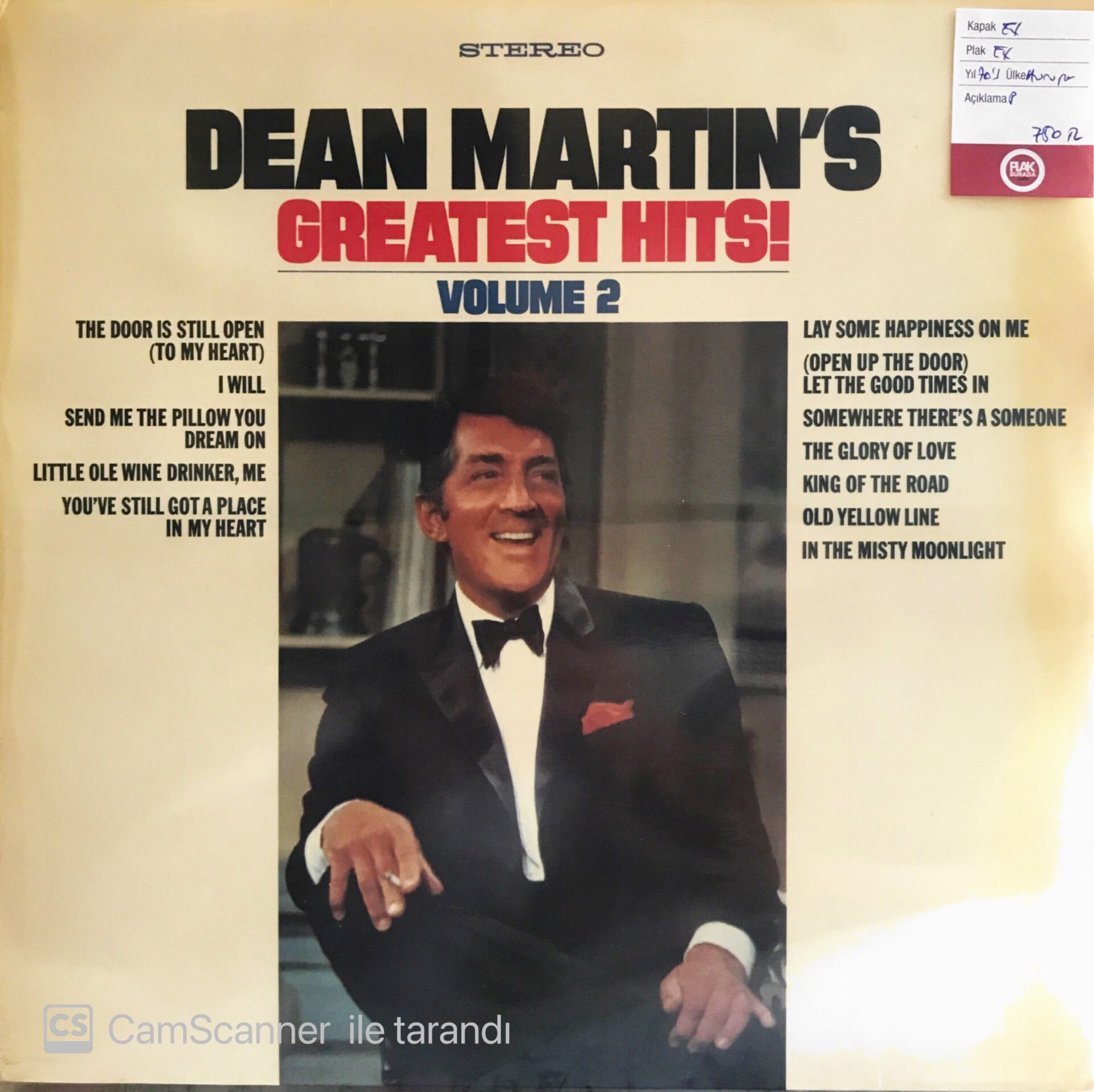 Dean Martin's Greatest Hits Vol.2 - LP