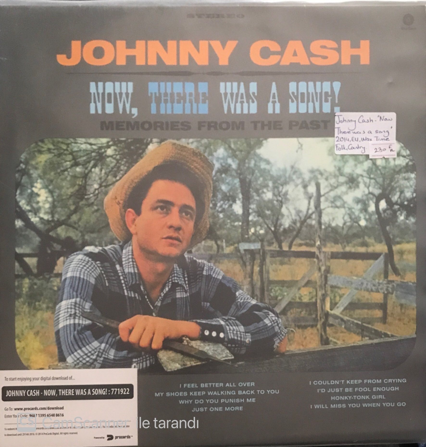 Johnny Cash Now There Was A Song LP