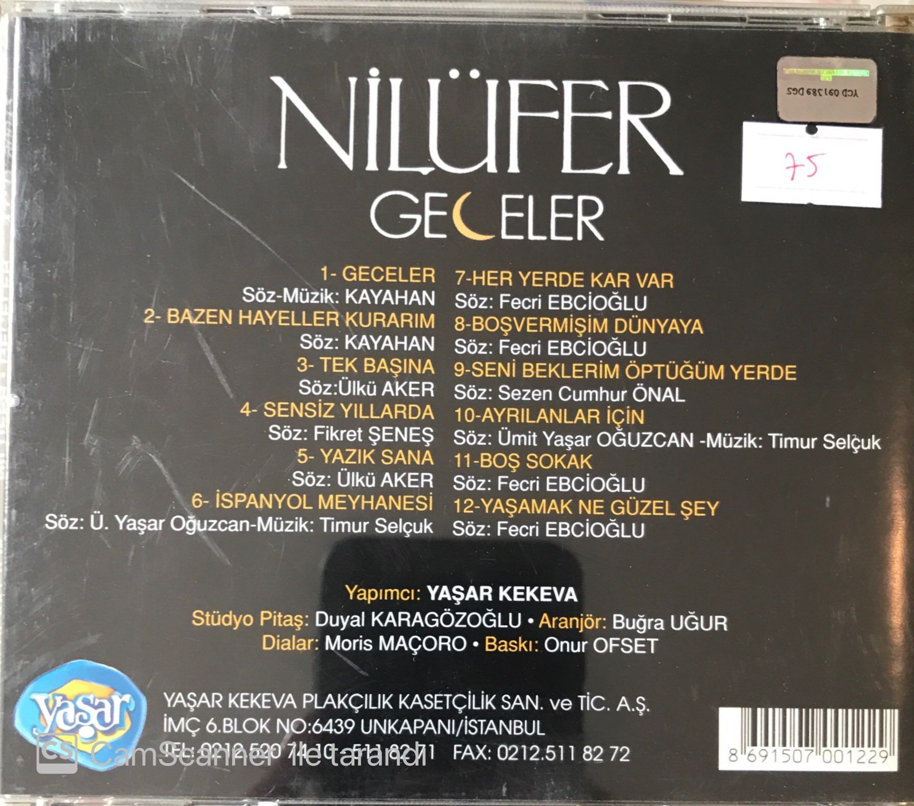 Nilüfer Geceler CD Plak Satın Al