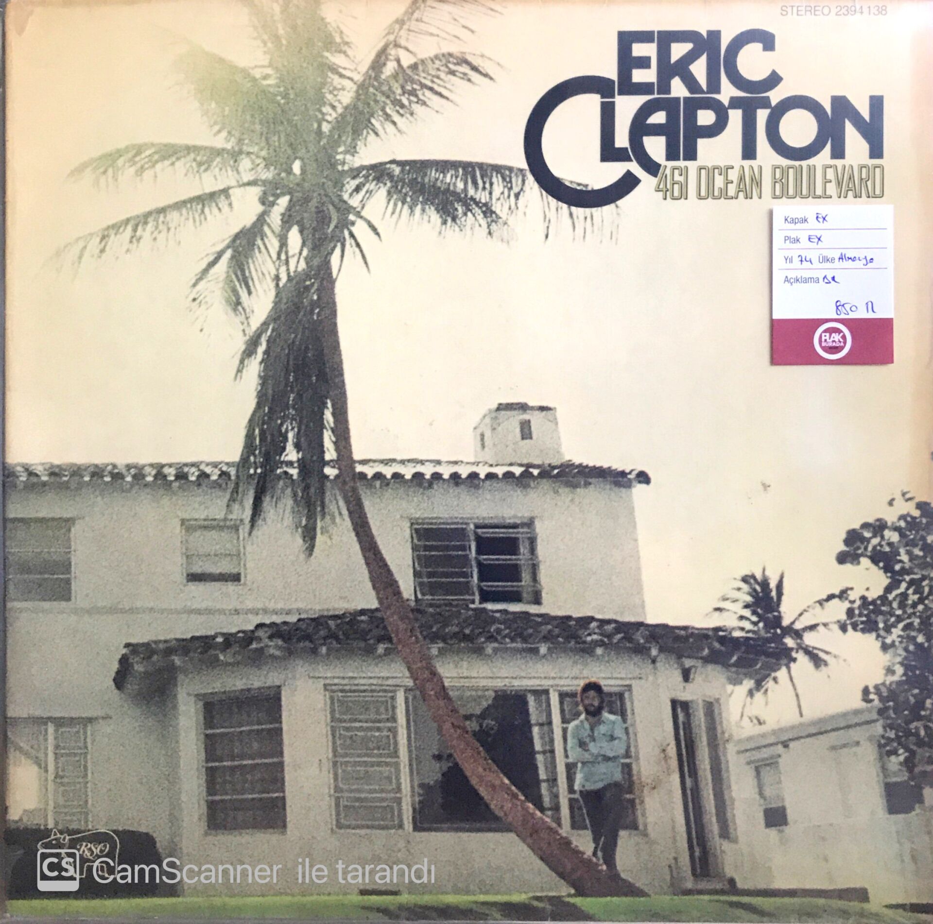 Eric Clapton - 461 Ocean Boulevard LP