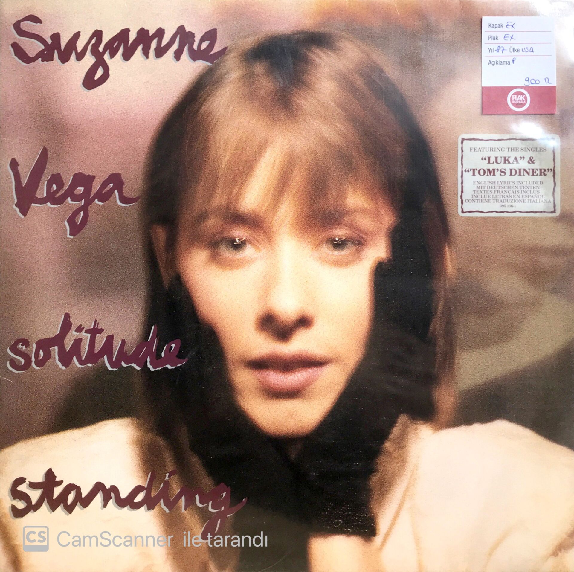 Suzanne Vega / Solitude Standing LP