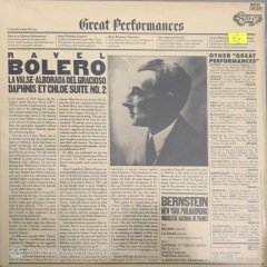Bernstein Conducts Ravel Bolero Great Performances LP