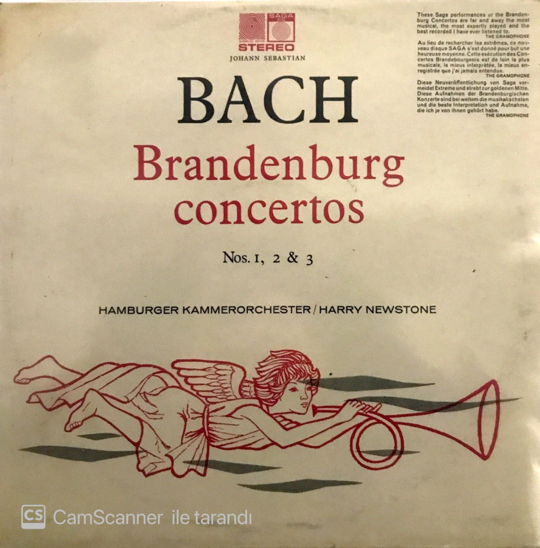 Bach Brandenburg Concertos LP