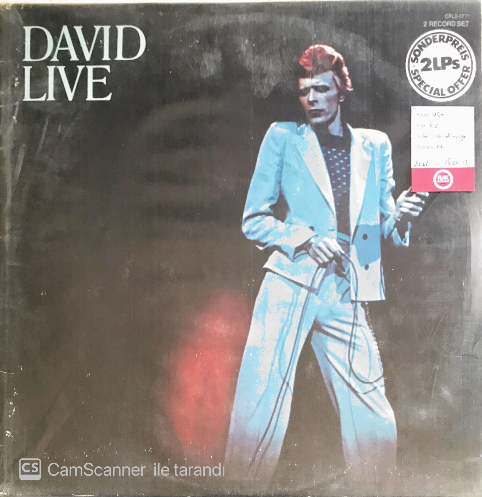 David Bowie - David Live - Double LP
