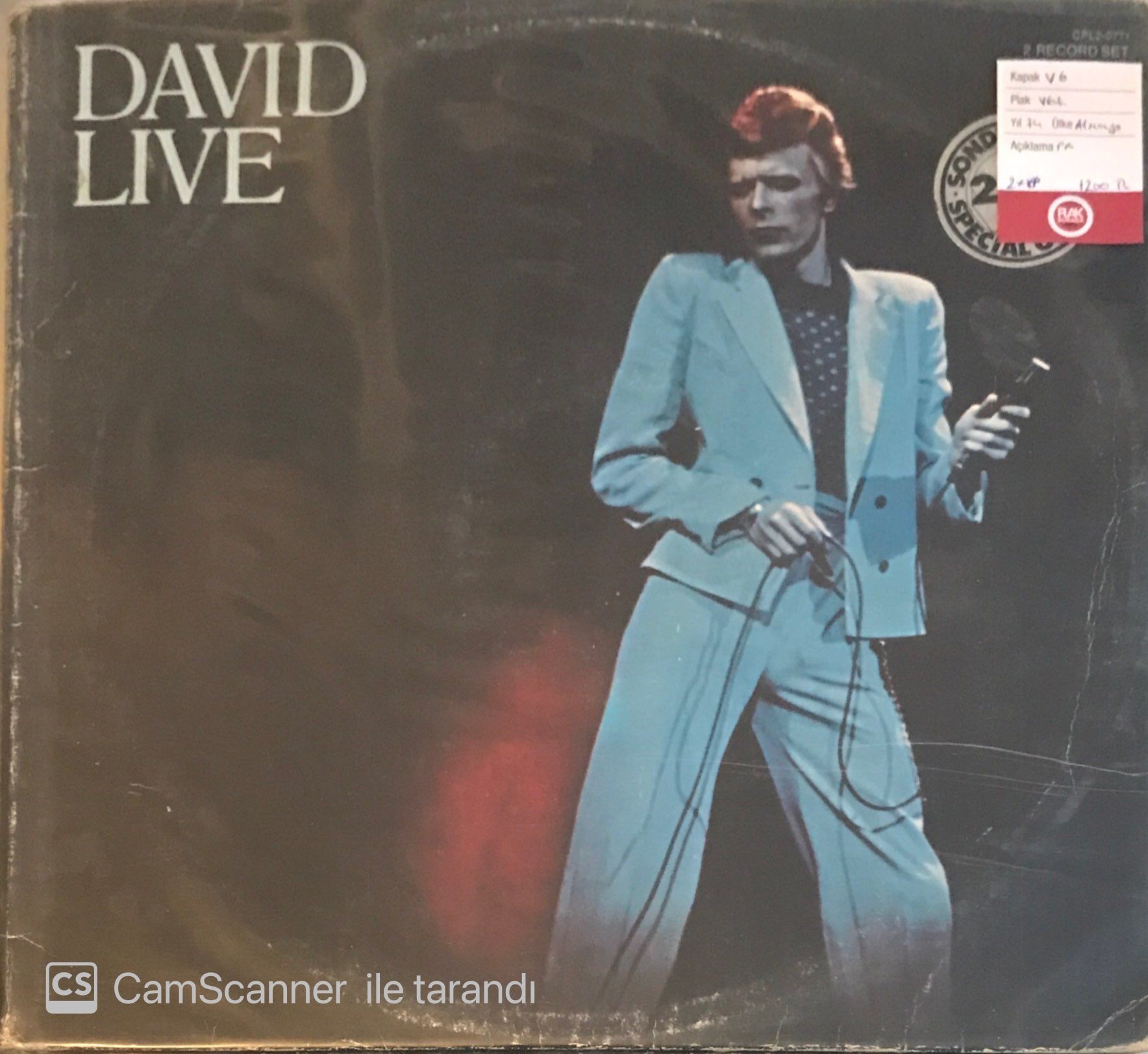 David Bowie - David Live Double LP