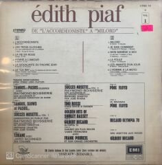 Edith Piaf De L'accordeoniste A Milord LP