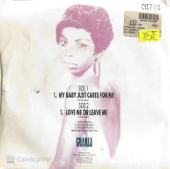 Nina Simone - My Baby Just Cares For Me - 45'lik