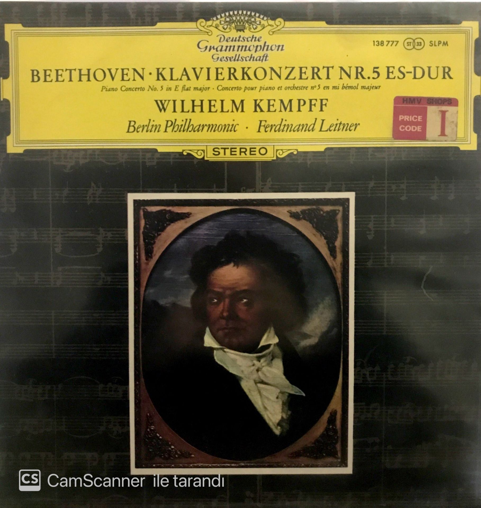 Beethoven Wilhelm Kempff LP