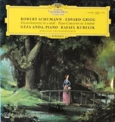 Edvard Grieg - Robert Schumann - Concertos Pour Piano Et Orchestre En La Mineur Geza Anda LP