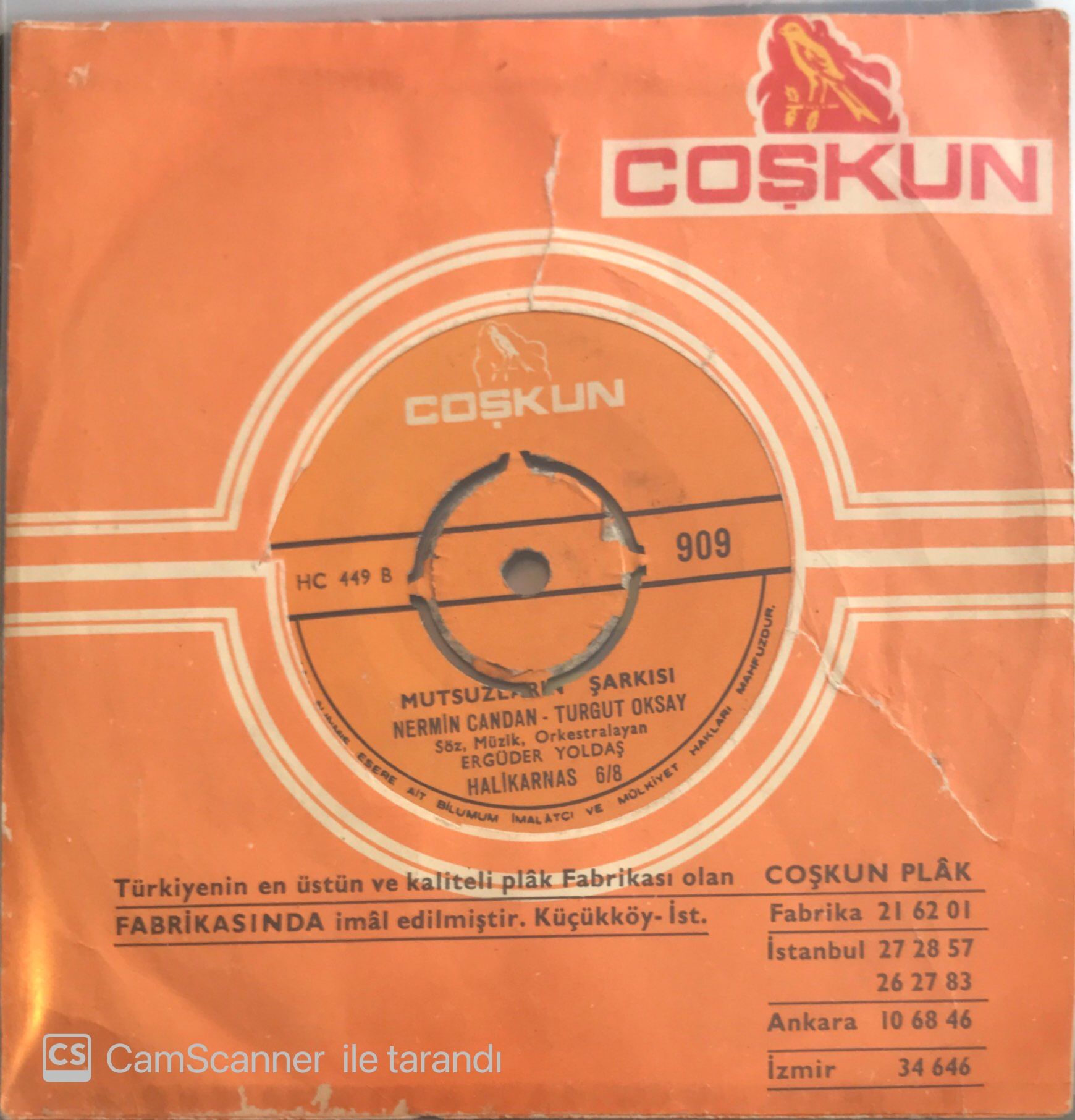 Nermin Candan / Turgut Oksay - Mutsuzların Şarkısı 45lik