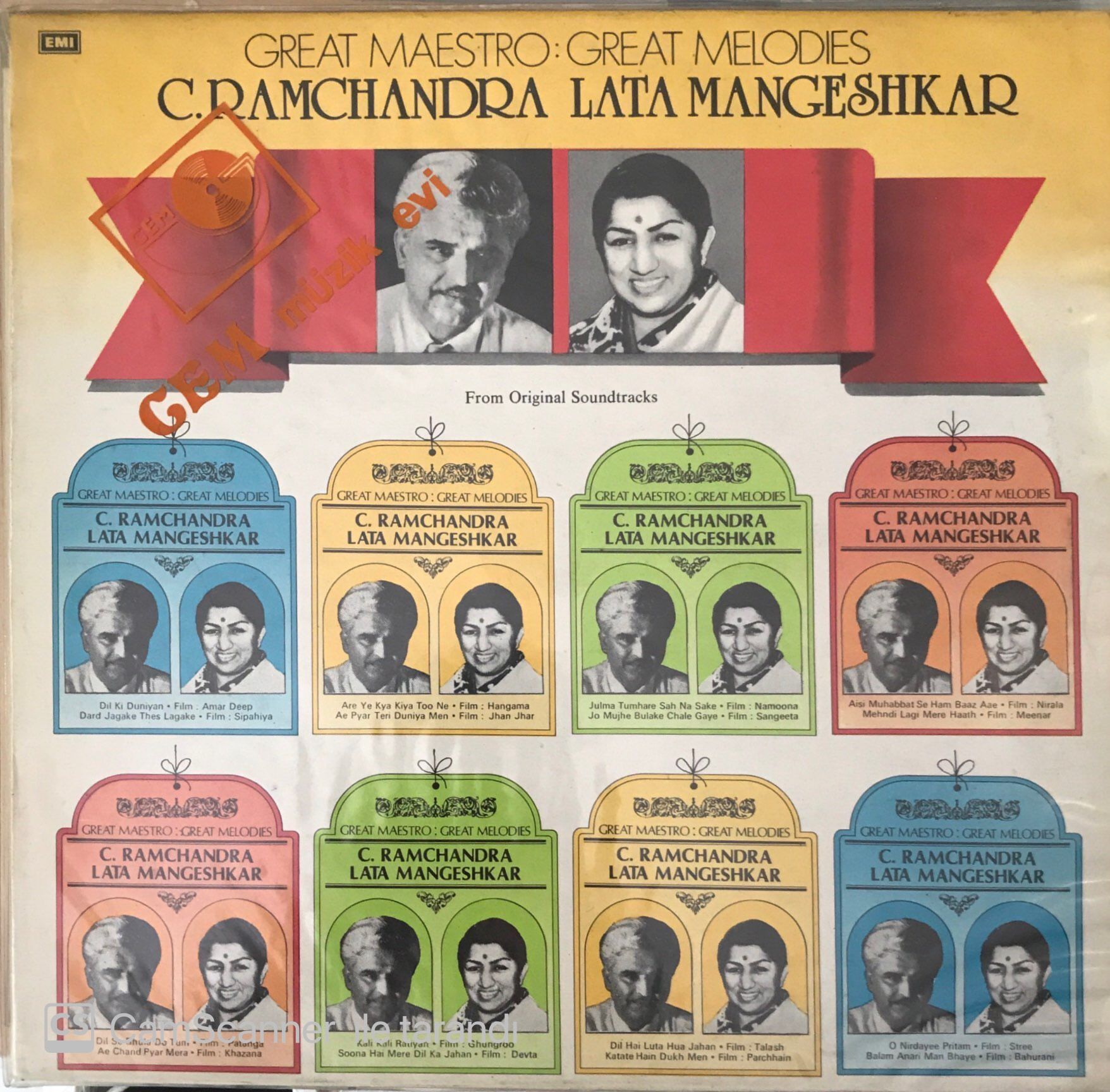 Great Maestro: Great Melodies, C. Ramchandra Lata Mangeshkar LP