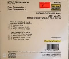Rachmaninoff Piano Concertos No2 No 3 - Guiterrez / Maazel  CD