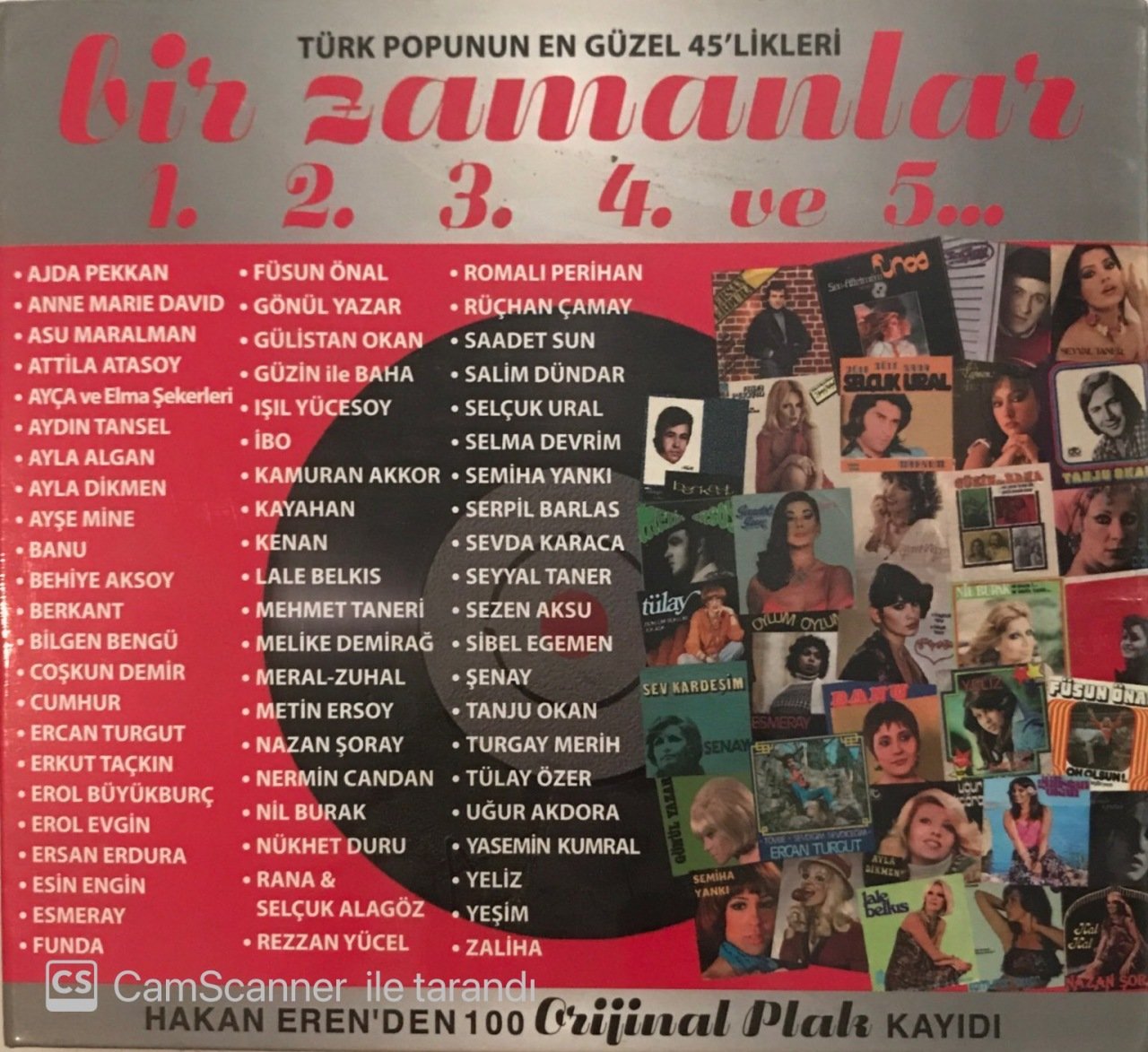 Türk Popunun En Güzel 45likleri Bir Zamanlar 1-2-3-4-5 CD