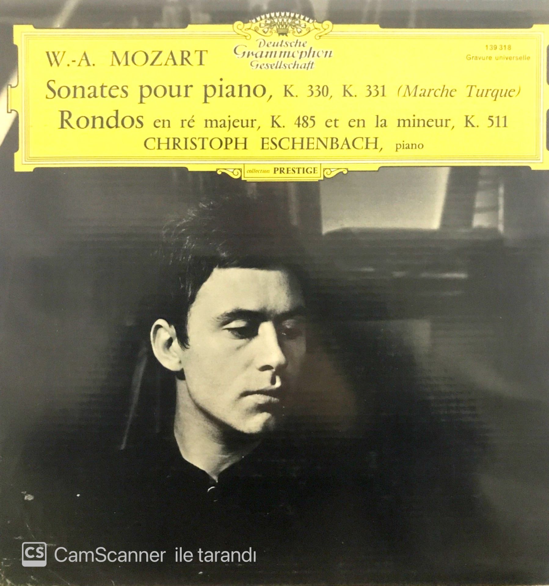 Mozart Sonates pour piano LP