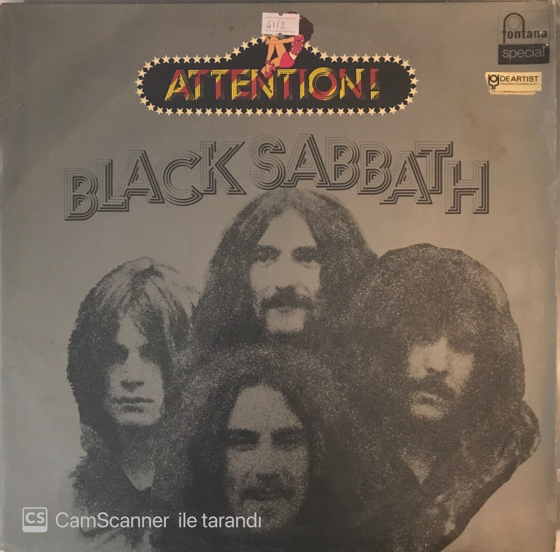 Black Sabbath Attention LP