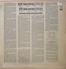 Mozart Sinfonia Concertante In E Flat Haydn Sinfonia Concertante In B Flat Daniel Barenboim LP