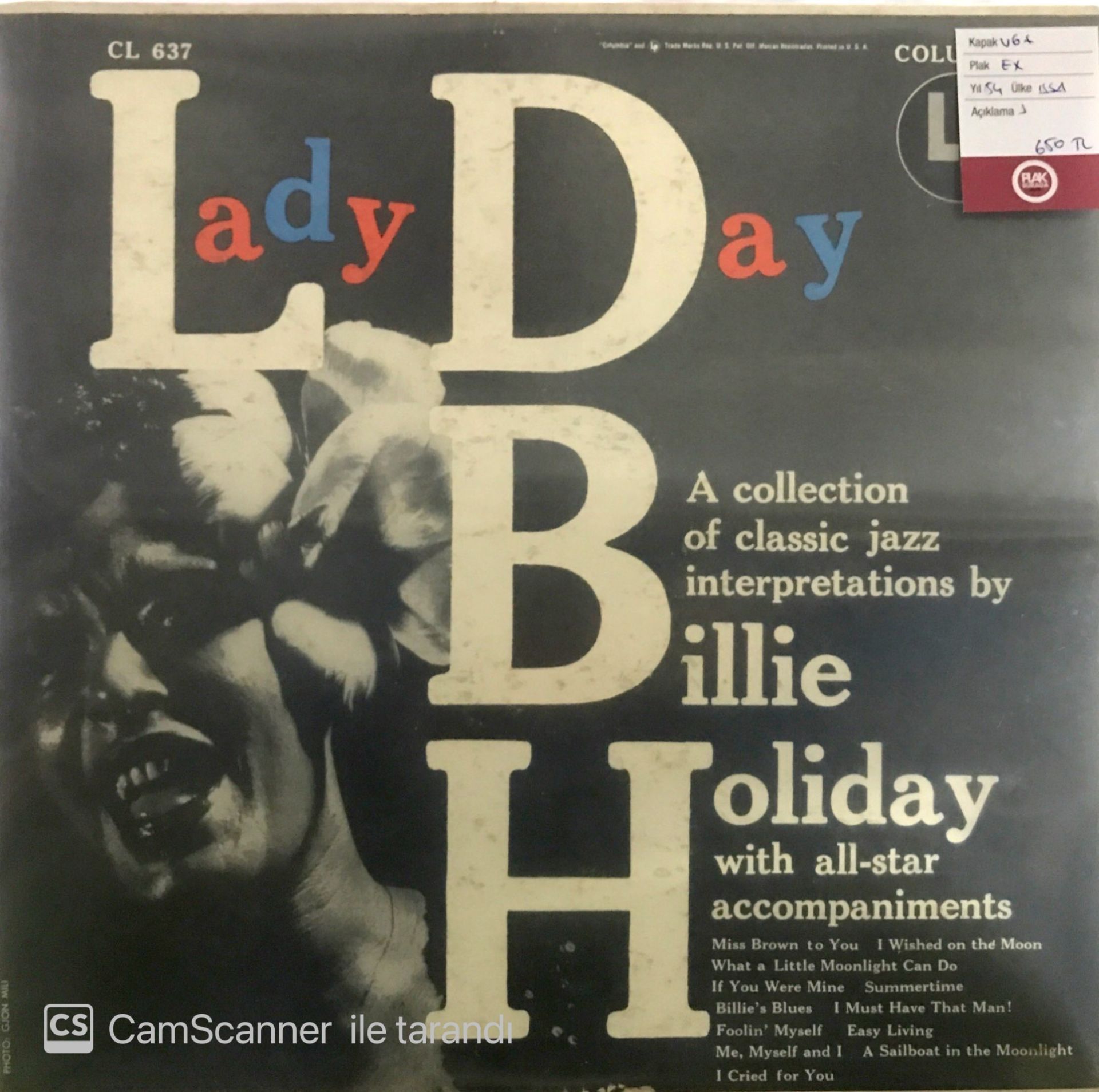 Billie Holiday - Lady Day LP