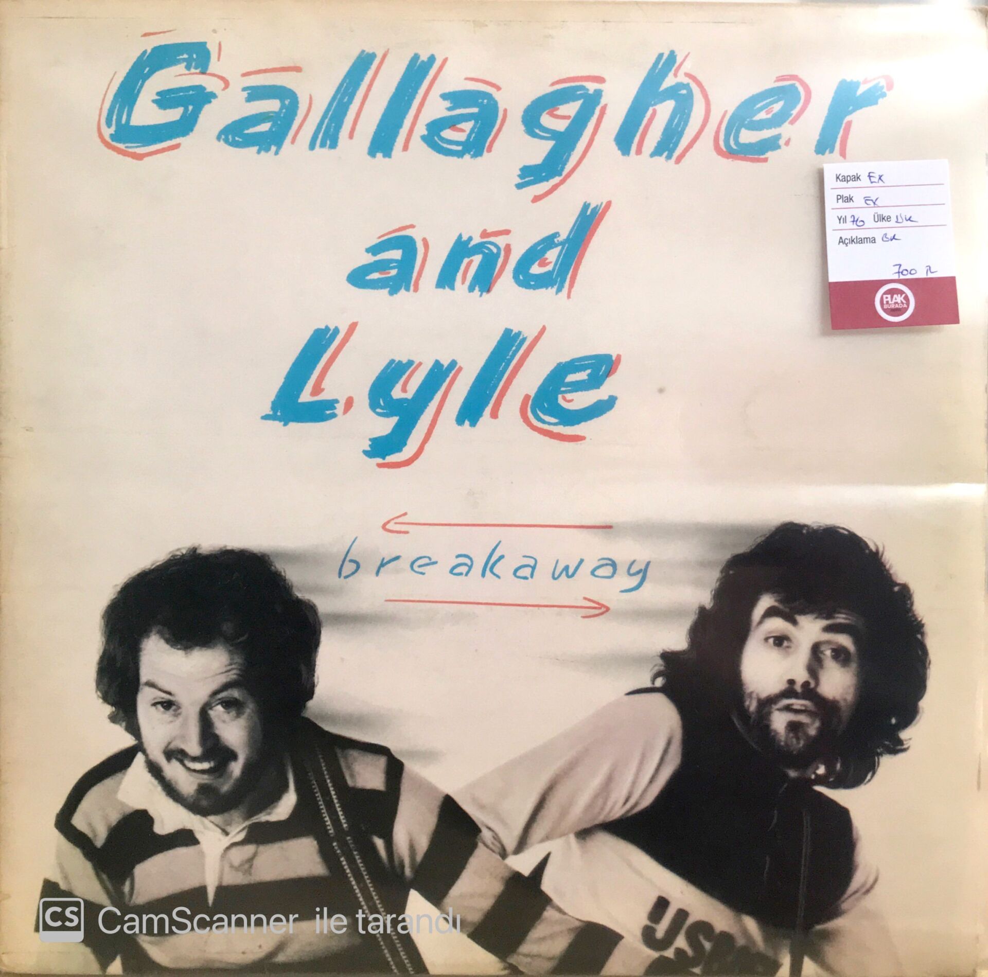 Gallagher and Lyle / Breakaway LP