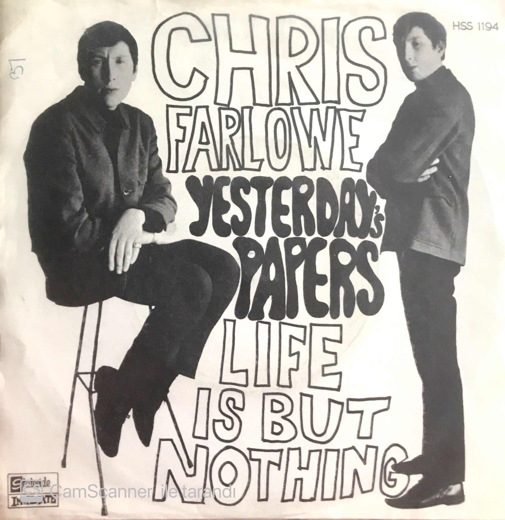 Chris Farlowe / Yesterday's Papers 45'lik
