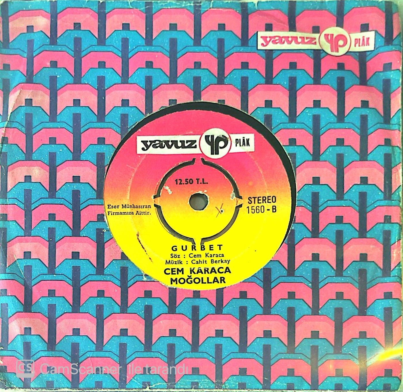 Cem Karaca Moğollar Namus Belası 45lik