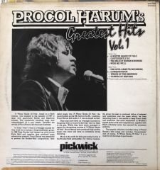 Procol Harum's Greatest Hits Vol.1 LP
