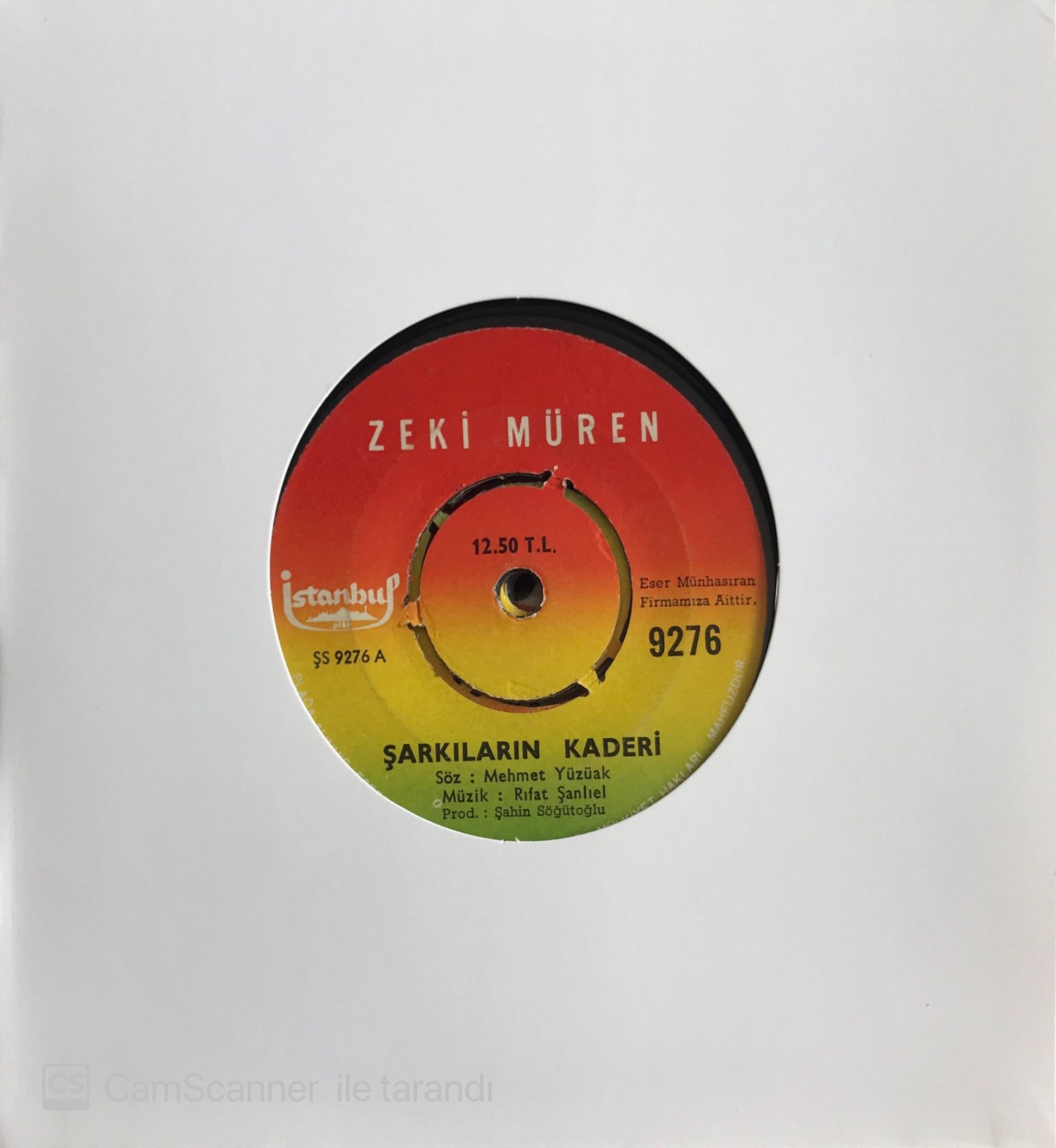 Zeki Müren Şarkıların Kaderi 45lik