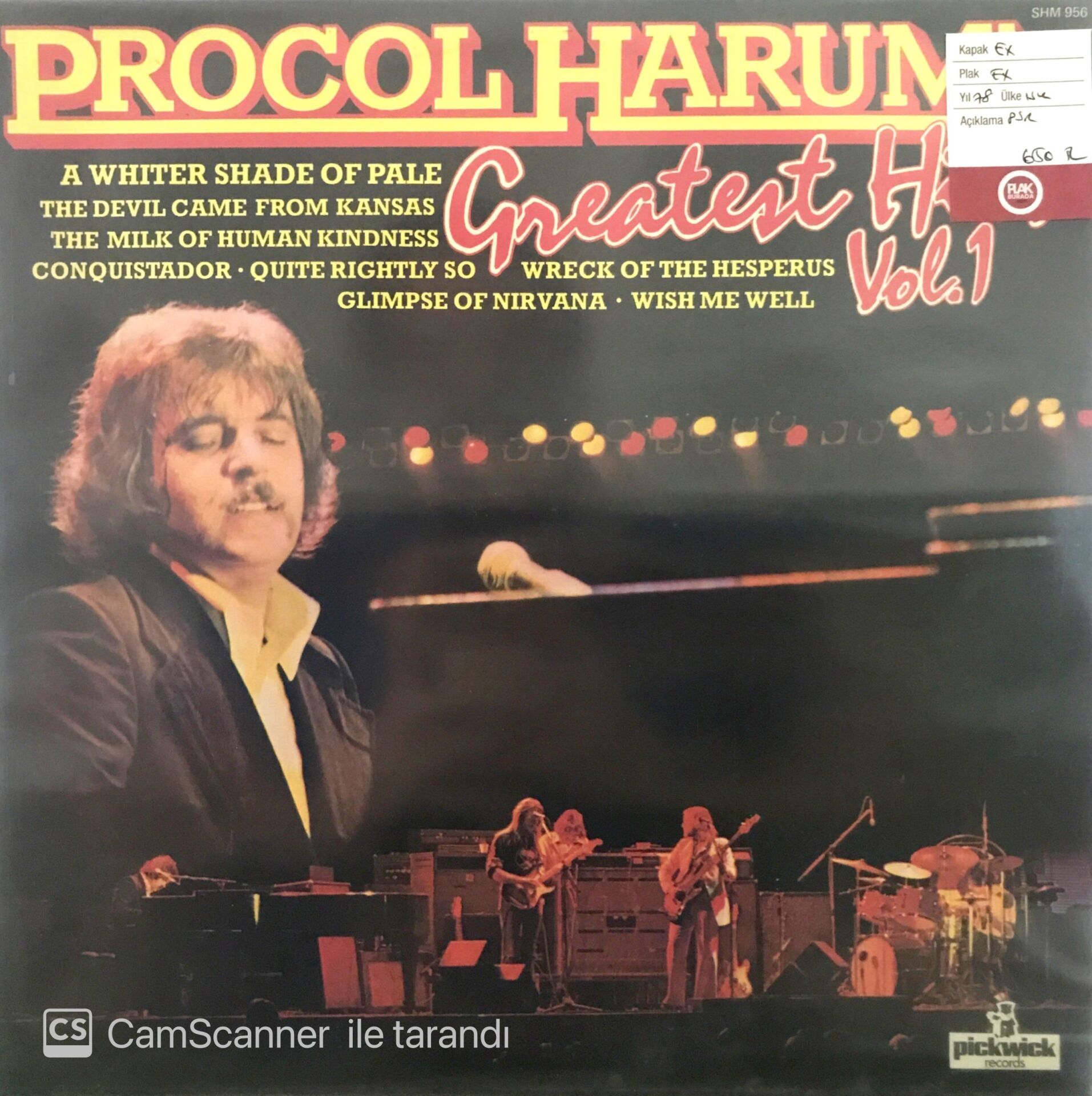 Procol Harum's Greatest Hits Vol.1 LP