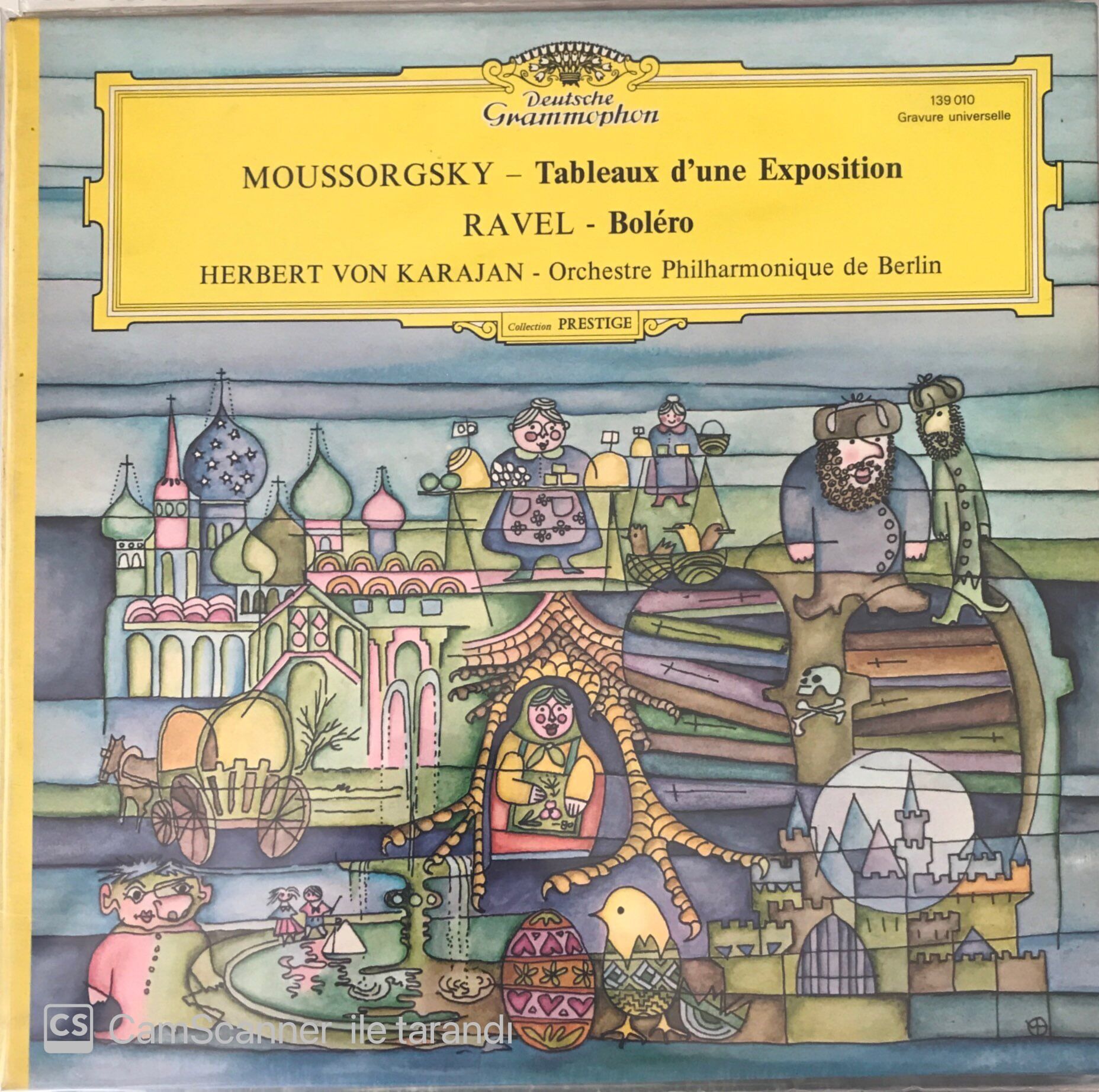 Moussorgsky - Tableaux D'une Exposition - Ravel - Bolero / Herbert Von Karajan - Orchestre Philharmonique De Berlin LP