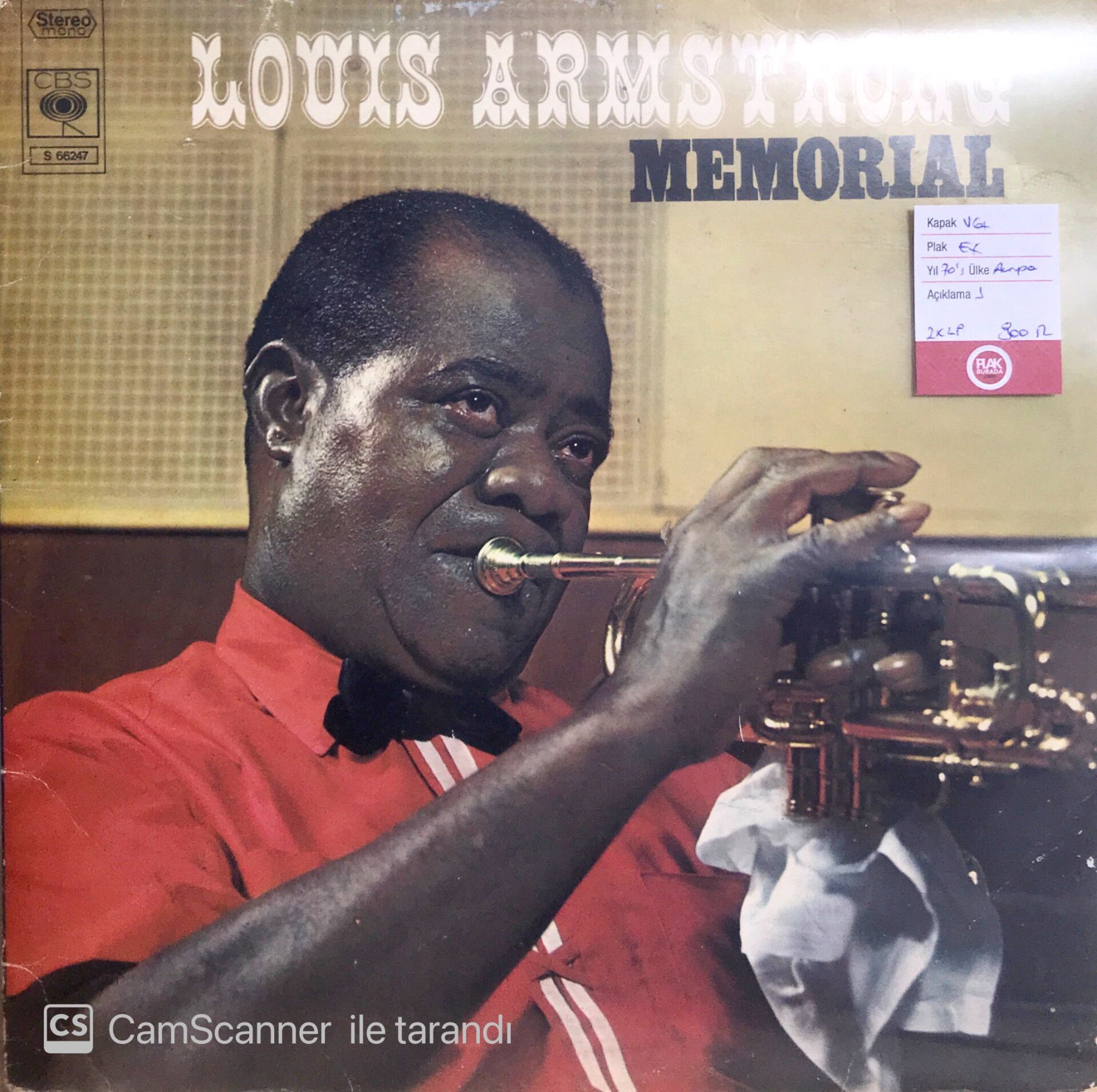 Louis Armstrong / Memorial Double LP