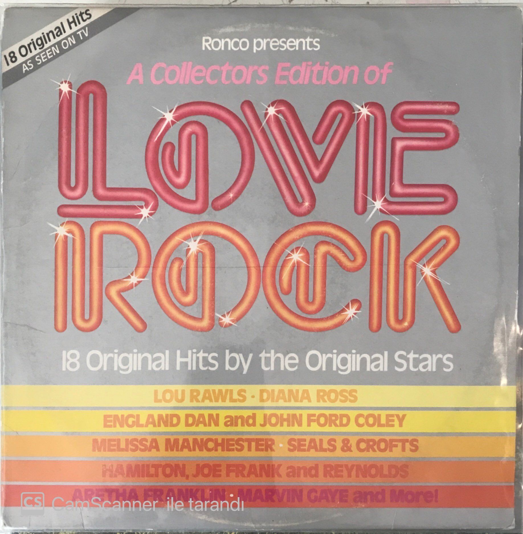 A Collectors Edition Of Love Rock 18 Original Hits By The Original Stars LP
