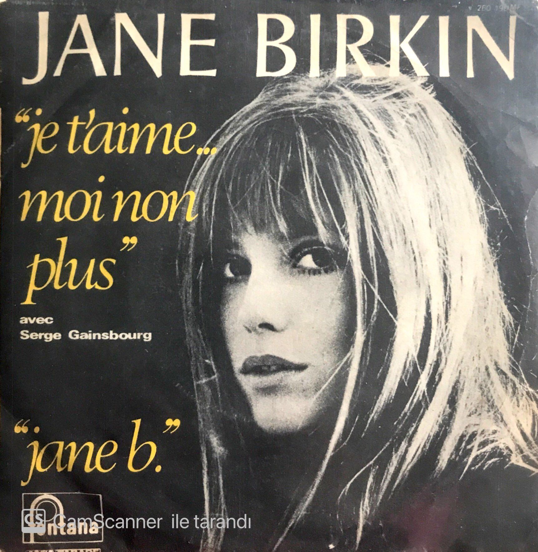 Jane Birkin & Serge Gainsbourg / Je T'aime... Moi NonPlus 45'lik