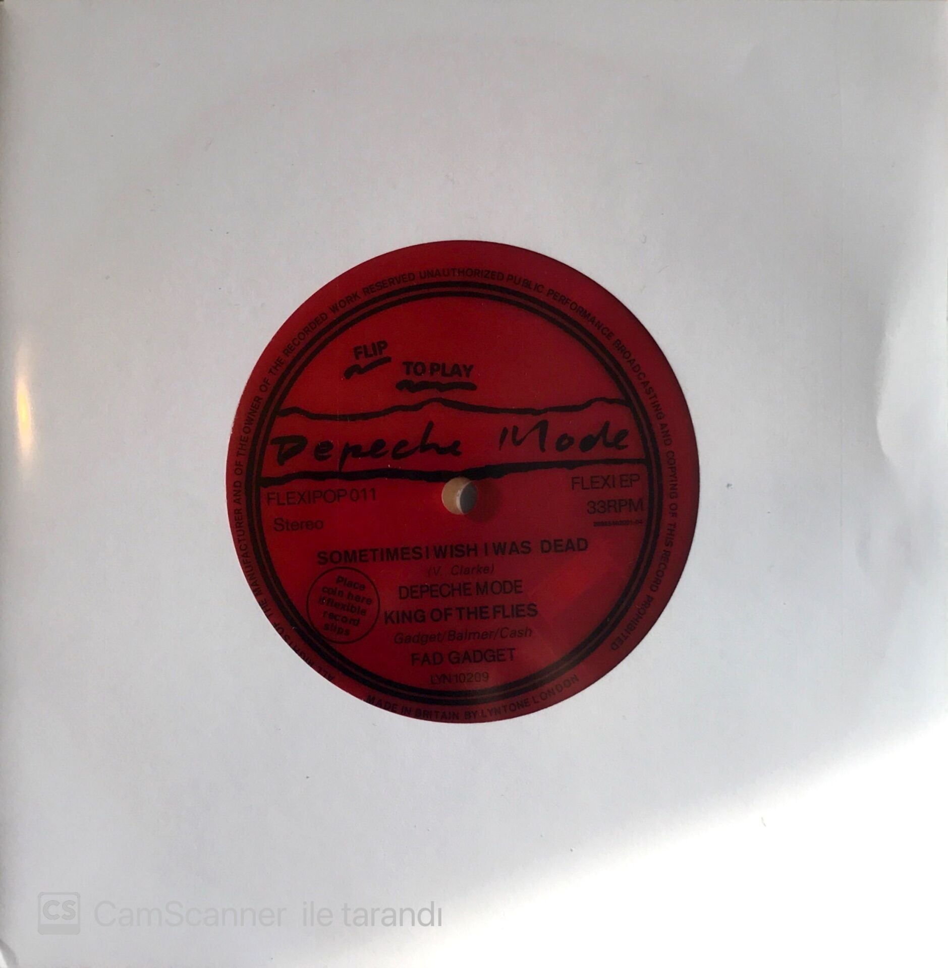 Depeche Mode (Flexi Kırmızı Renkli 45'lik) 45'lik