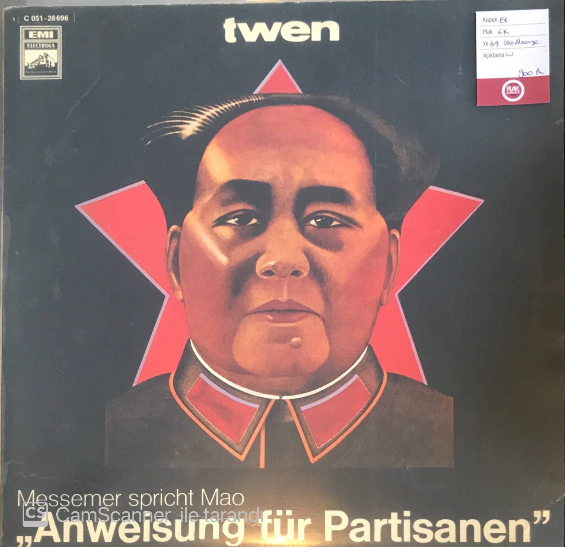 Messeme Spricht Mao – Anweisung Für Partisanen LP