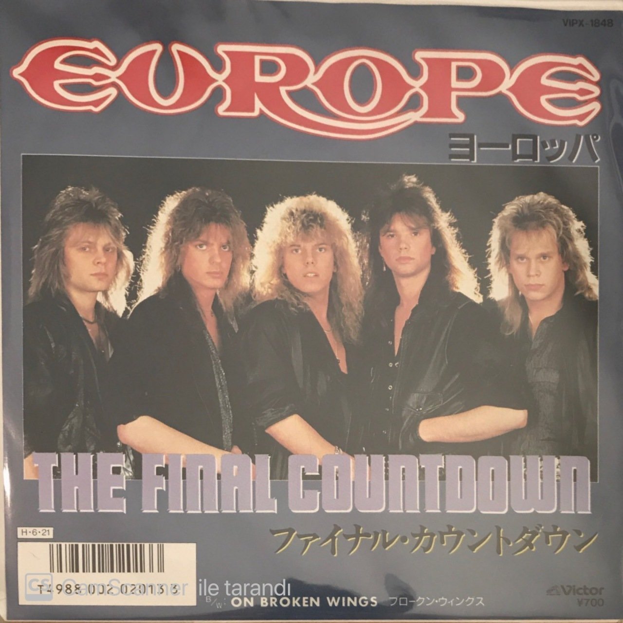 Europe The Final Countdown Japon Baskı 45lik