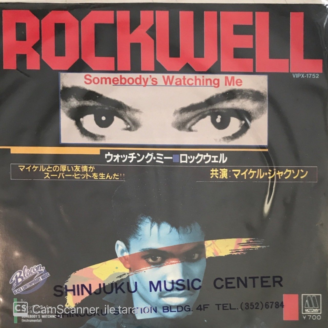Rockwell Somebody's Watching Me Japon Baskı 45lik