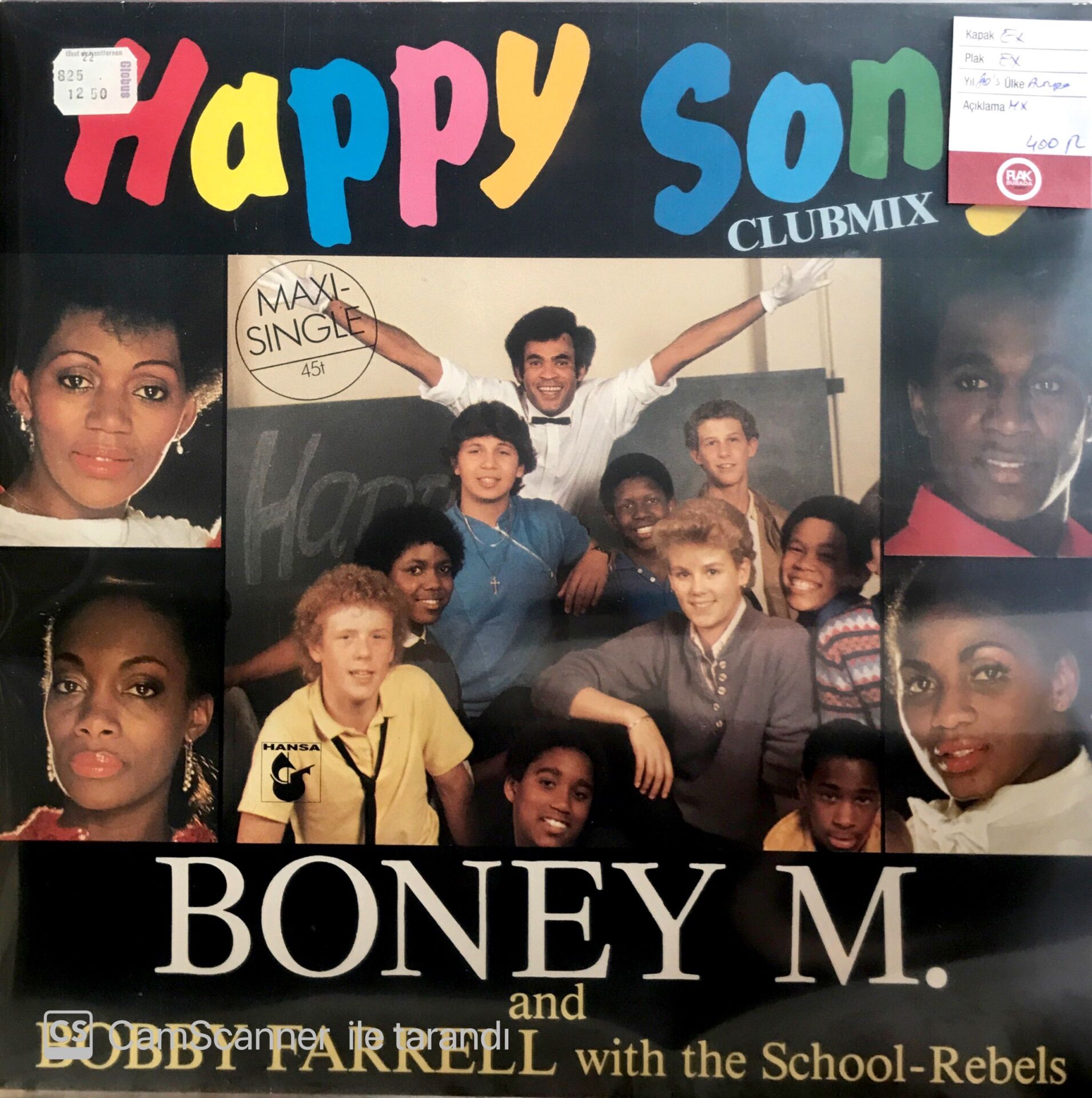 Boney M. & Bobby Farrell With The School-Rebels Happy Song MAXI