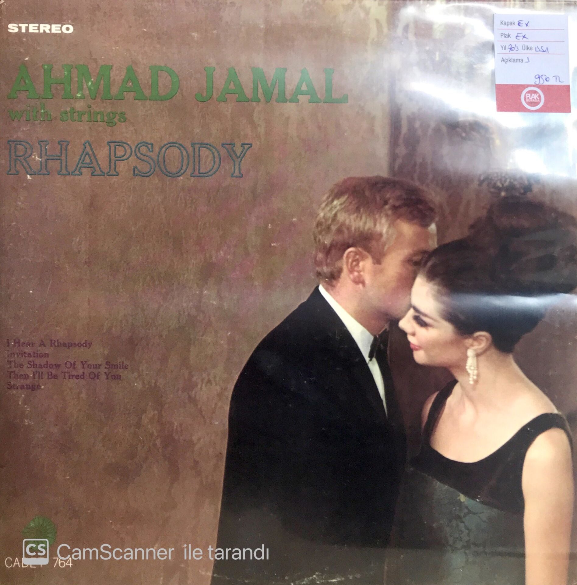Ahmad Jamal with strings Rhapsody LP
